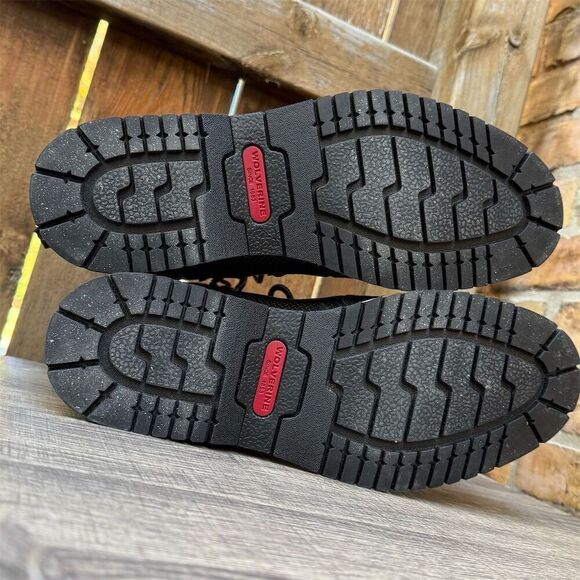 Wolverine Men's Black Waterproof Leather Boots Size 9 US 42 EU - Picture 11 of 16